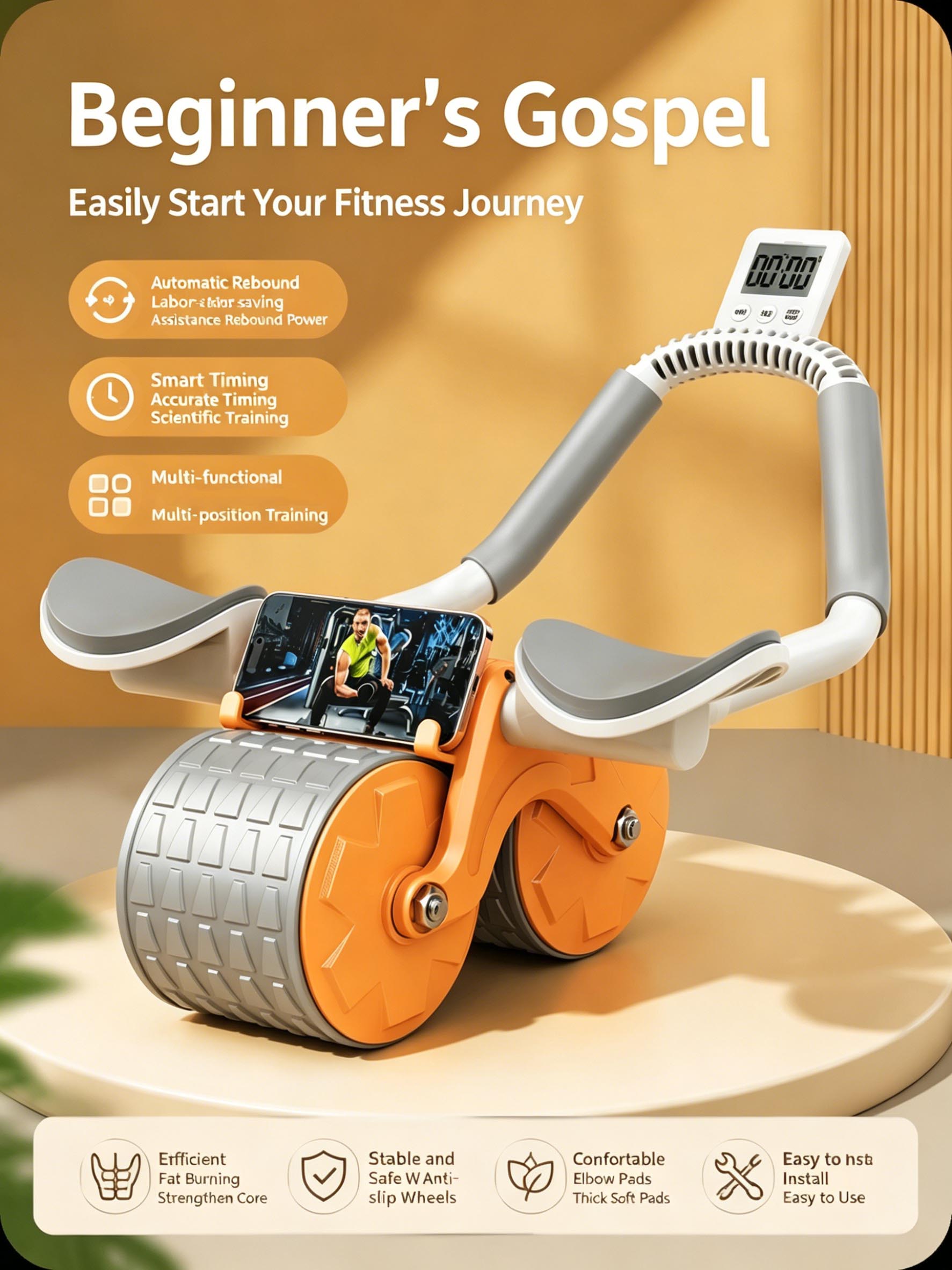 Elbow Support Abdominal Roller - Ab Roller Wheel With Elbow Support 评论和价格