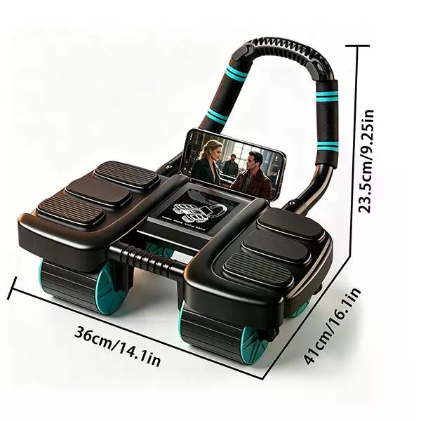 4-Wheel Recoil Ab Roller with  - Ab Roller Wheel With Elbow Support 评论和价格