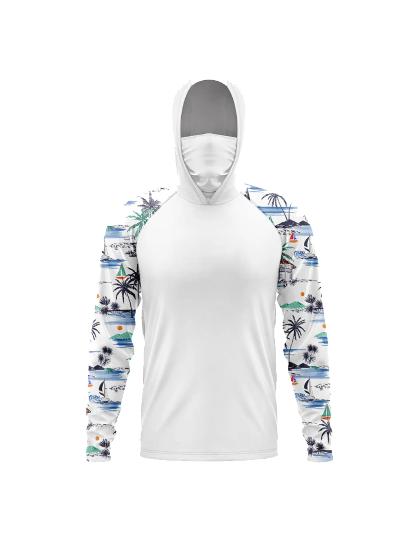 Men's Fishing Hooded Long Slee - Hiking 评论和价格