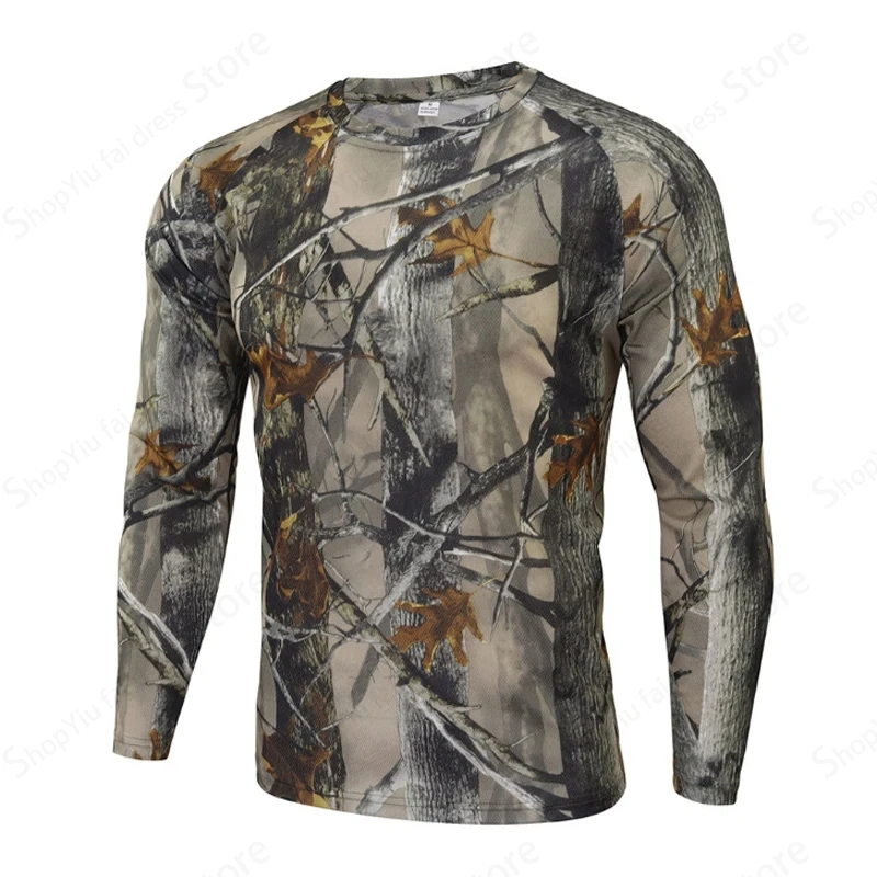 Mens Camo Long Sleeve T Shirt  - Hiking 评论和价格