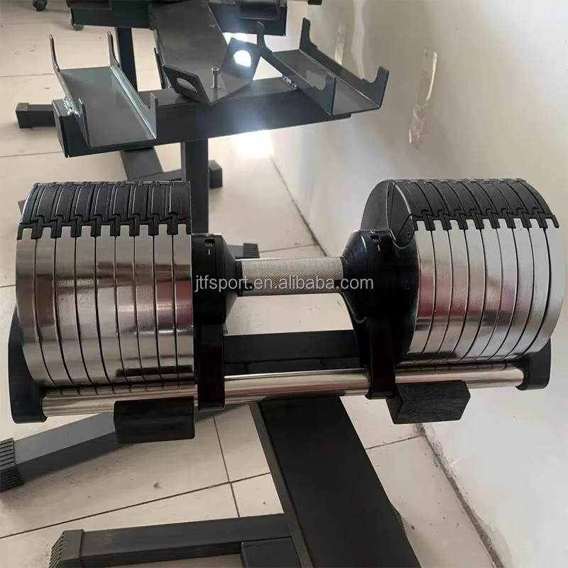 Professional  Chrome Metal Adj - Adjustable Dumbbell Pair 40Kg 评论和价格